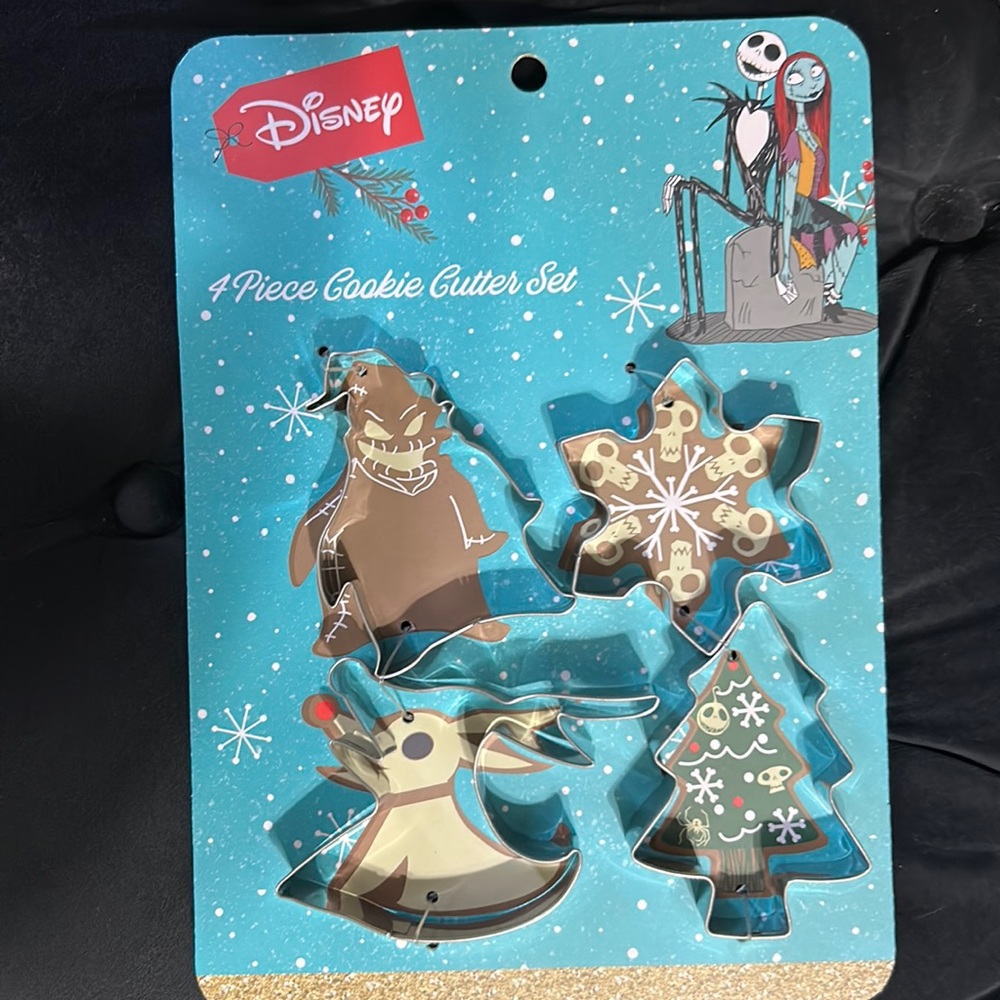 Nightmare before Christmas four piece cookie cutter set. Brand new
